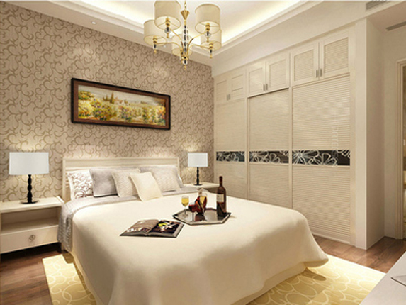 卧室生态板衣柜效果图