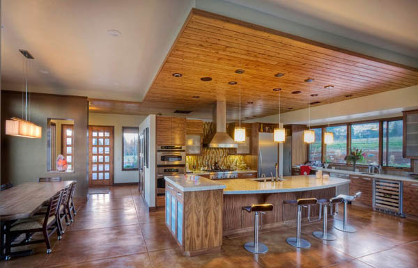 桑拿板吊顶效果图2