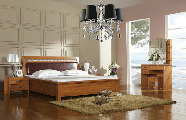 柚木家具做床效果图