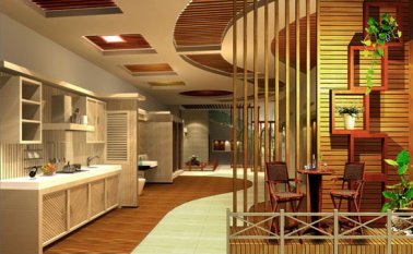 生态木扣板吊顶安装步骤，生态木吊顶扣板选购要点（效果图）