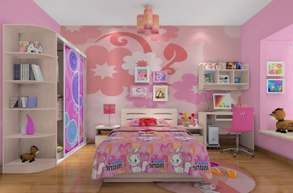 儿童房装修效果图女孩
