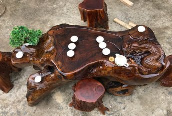 根雕茶几制作（视频）